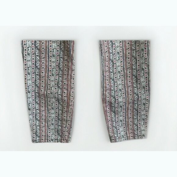Free People Jeans Boho Geometric Printed Skinny Pants Sz 29 90s Vintage Hippie - Picture 4 of 8